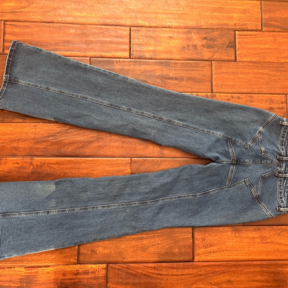 Edikted Blue Flare & Wide Leg Jeans